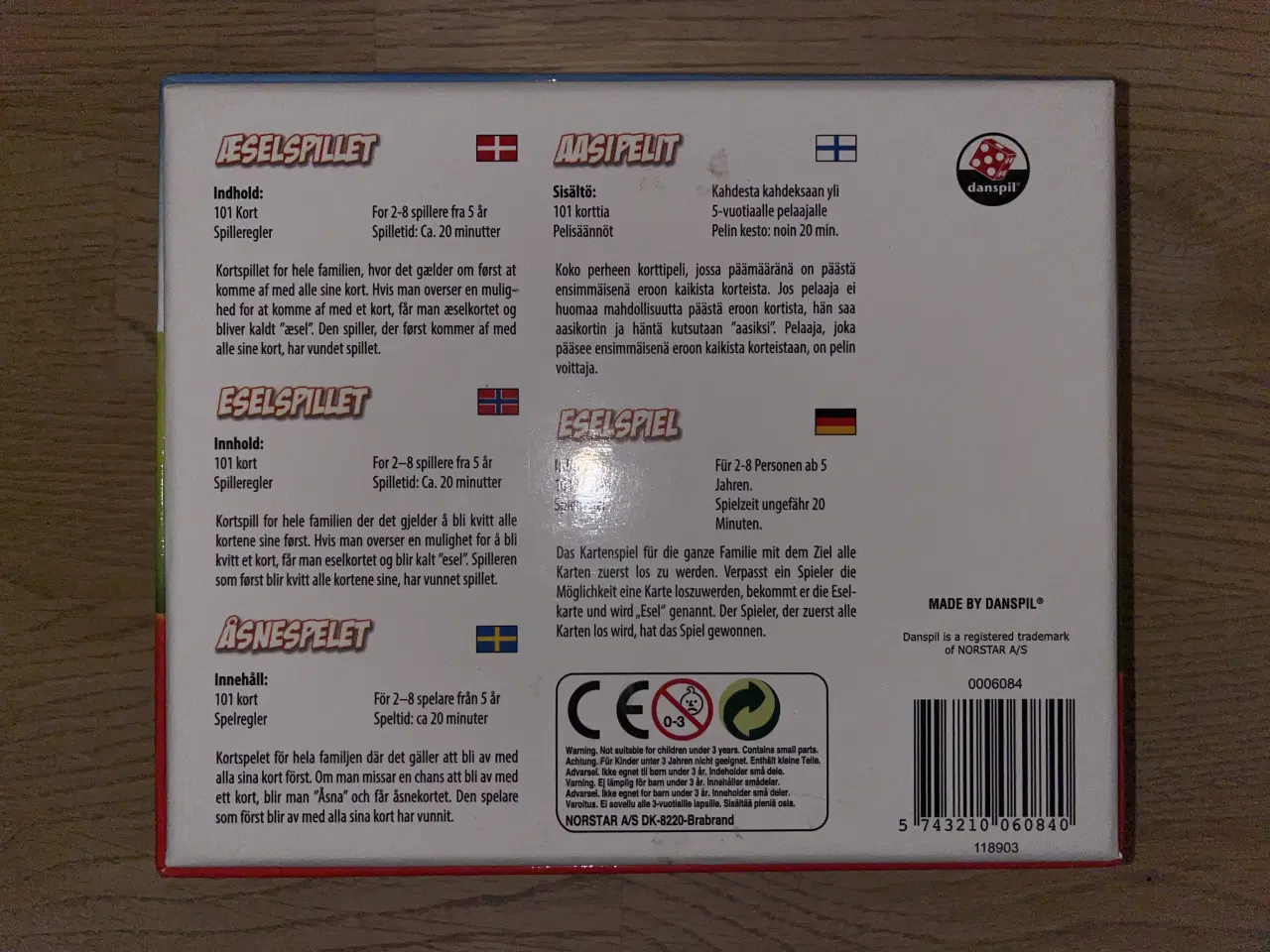 Billede 4 - KOMPLET SPIL: Æselspillet