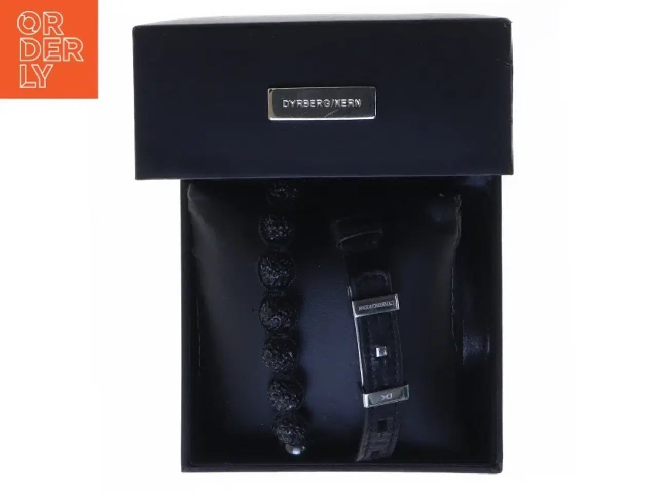 Billede 1 - Sort armbåndssæt fra Dyrberg/Kern fra Dyrberg/Kern (str. Ø 8 cm. og 40 cm)