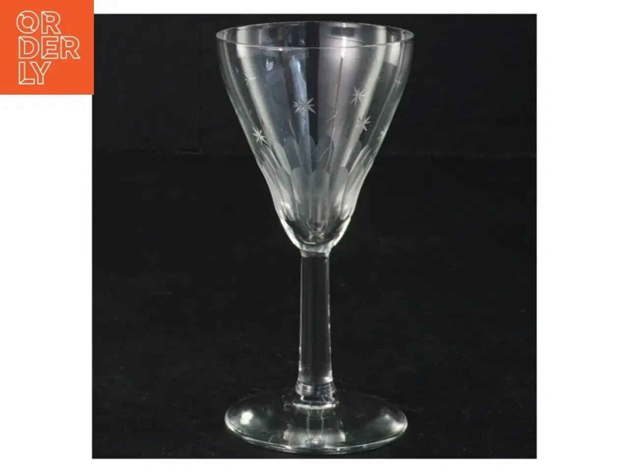 Billede 1 - Gravéret glas (str. 12,5 x ø 6 cm)