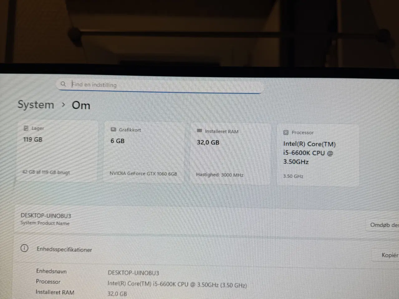 Billede 2 - Fint Starter Gaming Pc (32GB RAM)