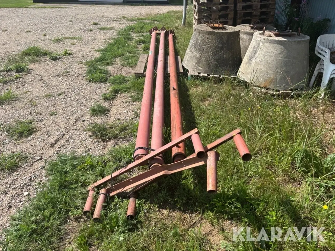 Billede 2 - Lysmast med fod 3 styk