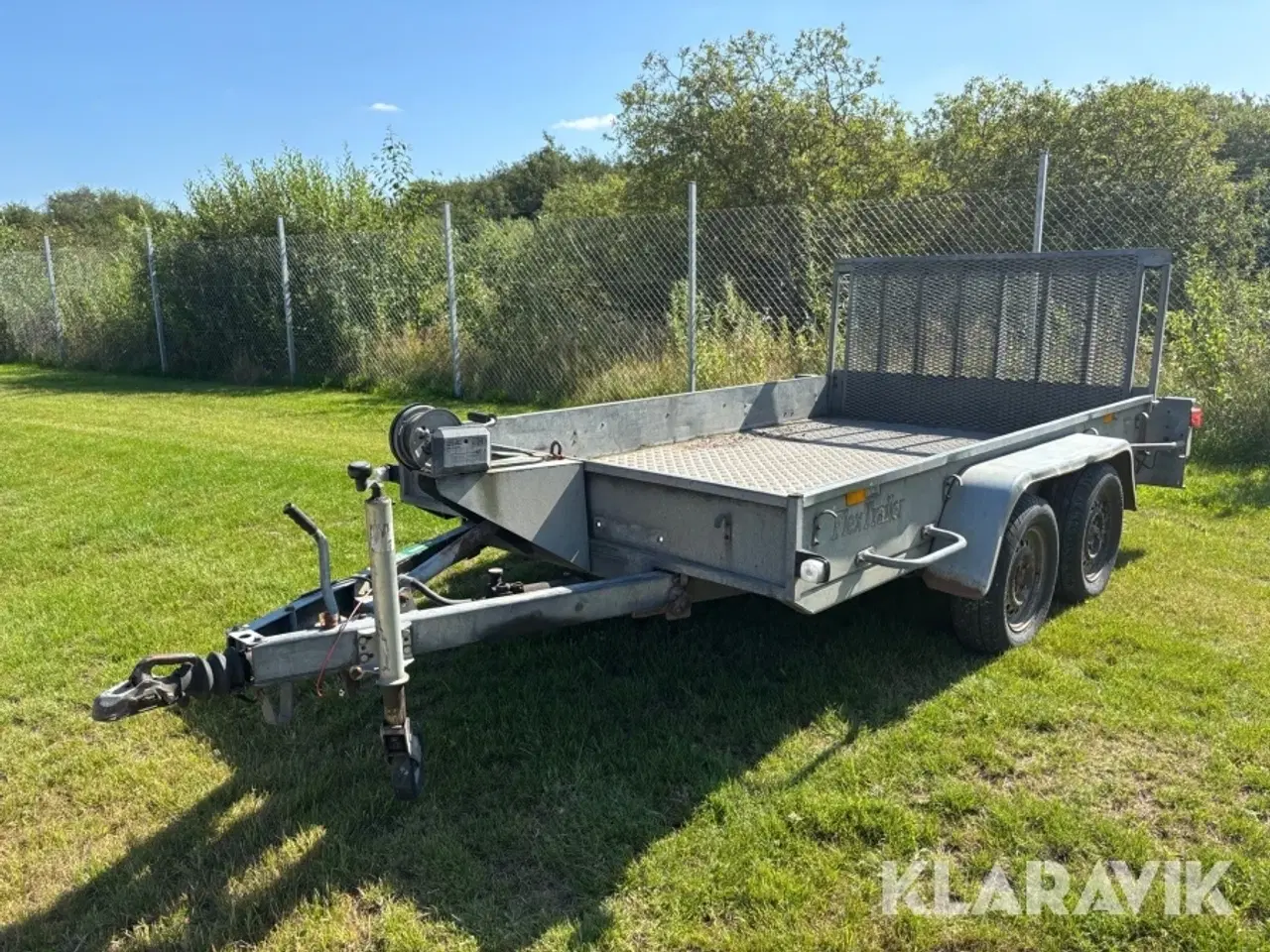 Billede 1 - Maskintrailer FlexTrailer 2000 kg med tip, rampe og alu bund