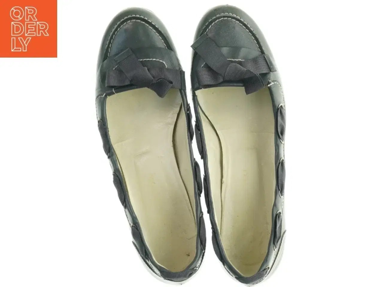 Billede 2 - Sorte ballerinasko med sløjfe fra Helene Steensby (str. 38)