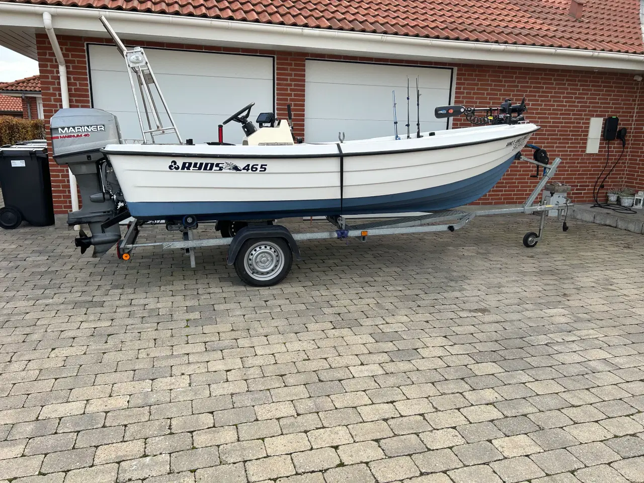 Billede 5 - RYDS 465 R med styrepult, Mariner 40 hk + trailer 