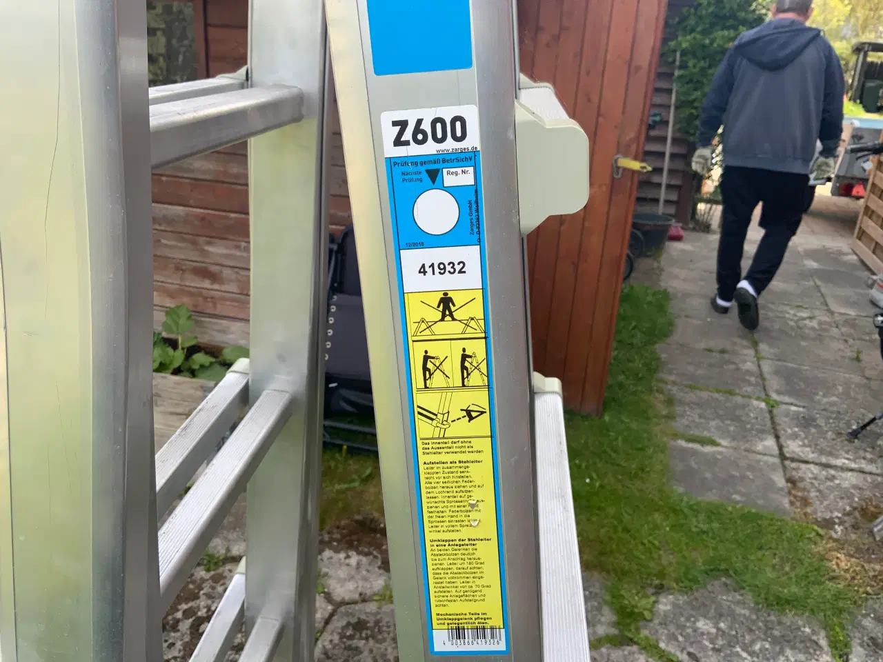 Billede 3 - Zarges Z600 stige sælges. Den står som ny 