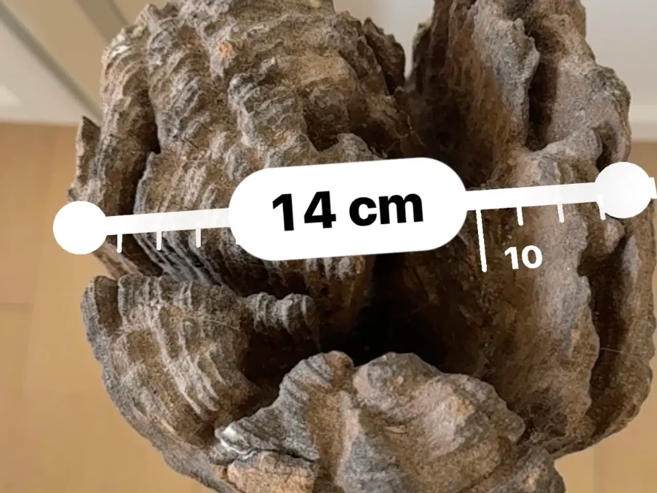 Billede 7 - Håndskåret træskulptur med elefanter – 45 cm høj