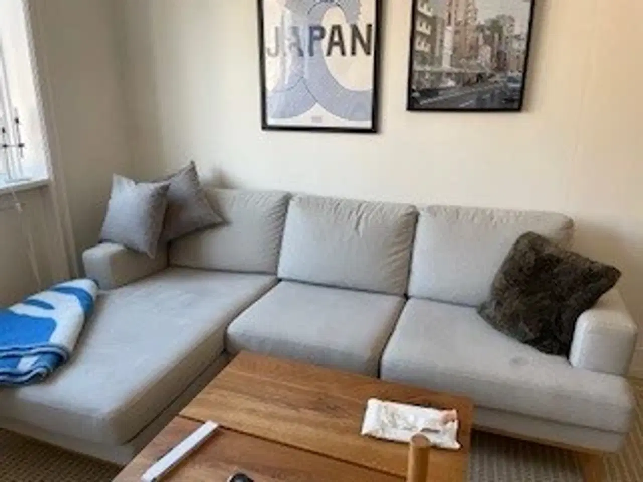 Billede 1 - Sofa med chaiselong