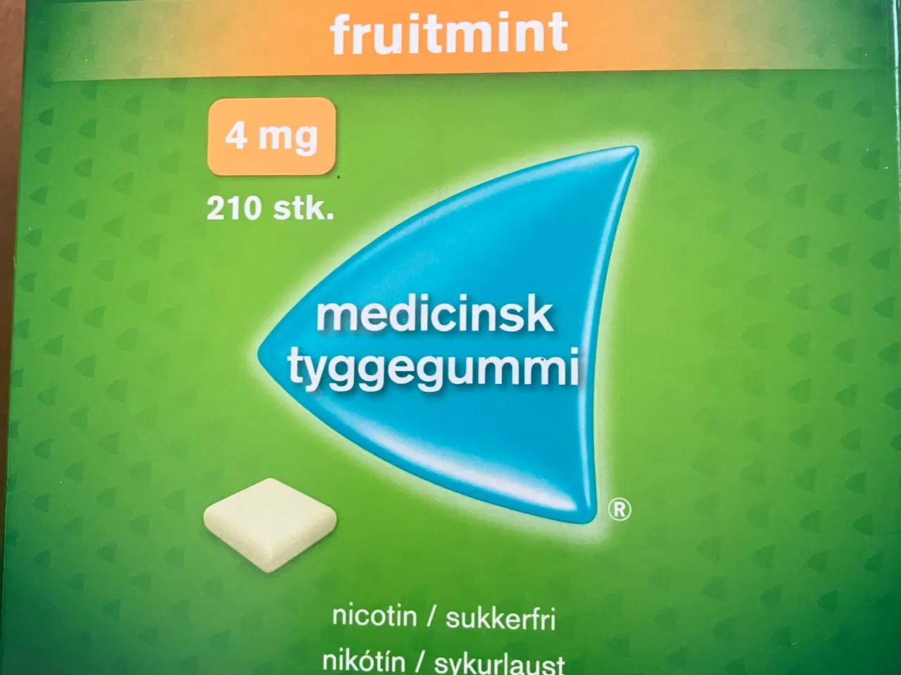Billede 1 - Nicorette 4 mc. Frugtmint. 210 stk.