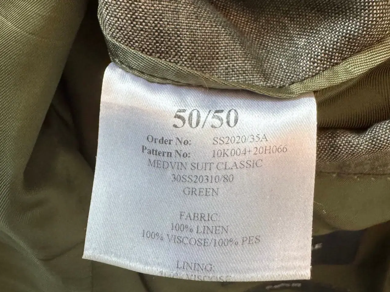 Billede 3 - Flot blazer i hør til herrer. Mrk. Cavaliere.