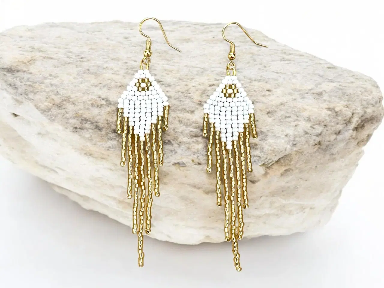 Billede 1 - Grønlandske perle øreringe