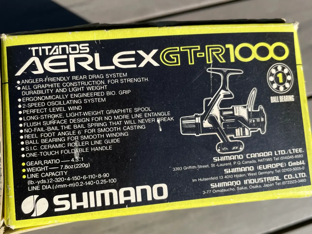 Billede 5 - Shimano Titanos Aerlex GT-R1000 i org æske. 