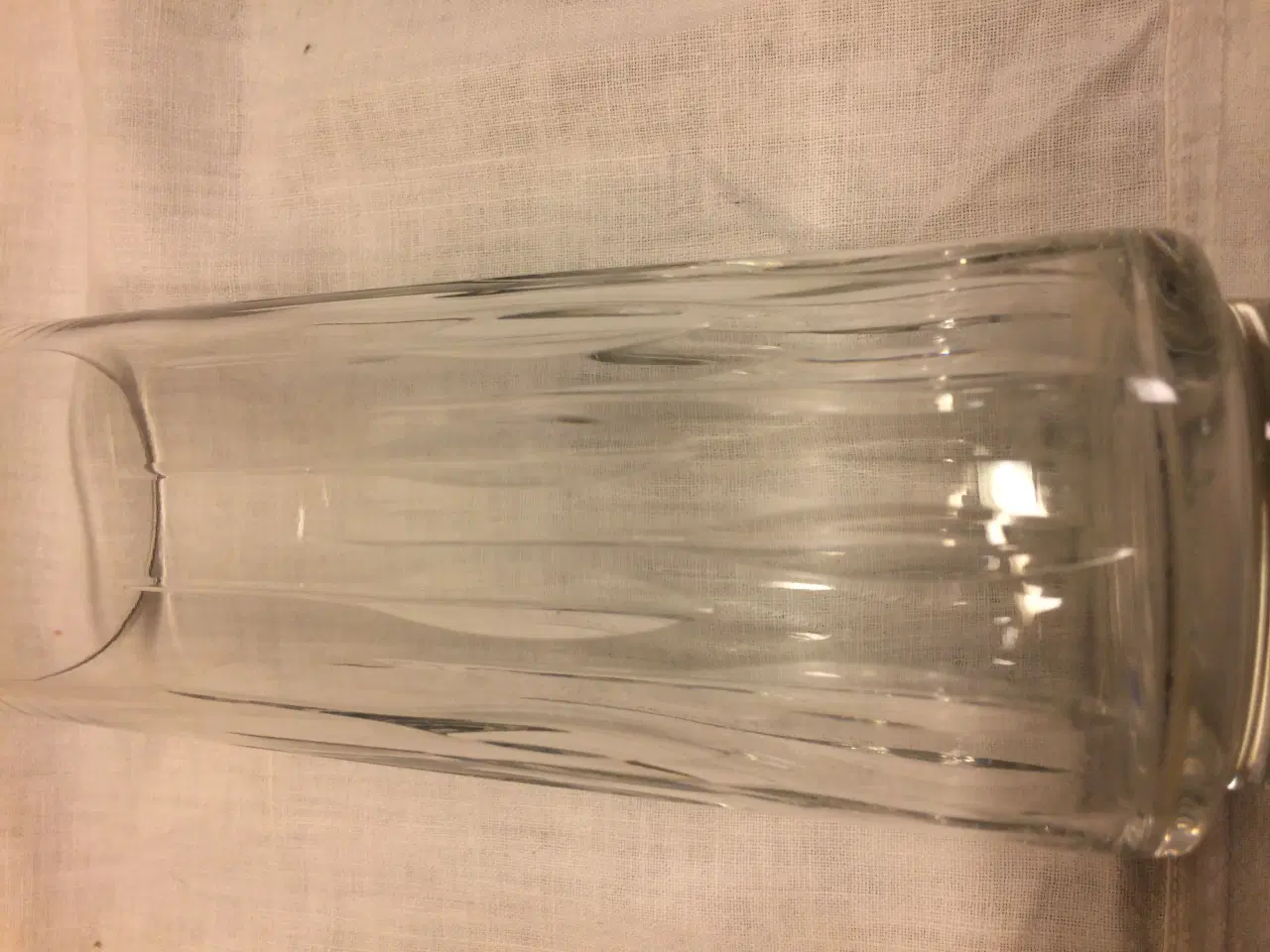 Billede 2 - Vase glas med et flot stribe mønster
