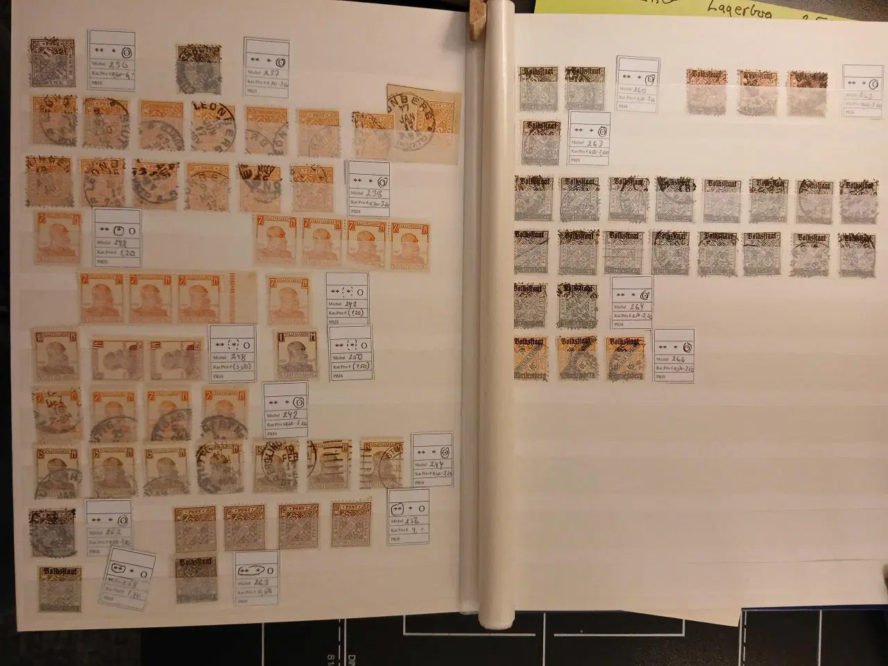 Billede 8 - Würtemberg (83) Lagerbog. 16 siders indstiksbog i 