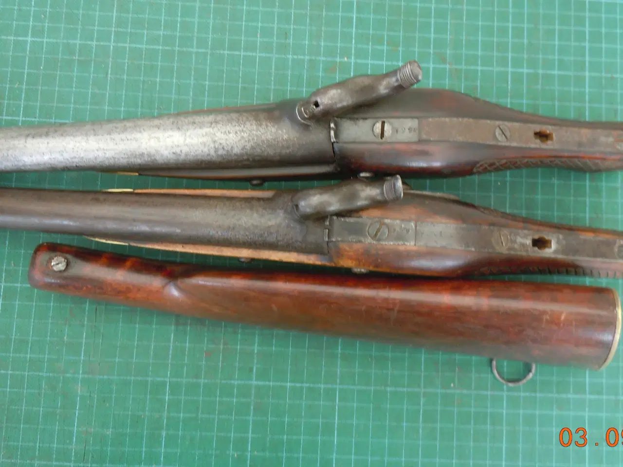 Billede 10 - Pistolsæt M-1850 med løskolbe, flankørpistoler.