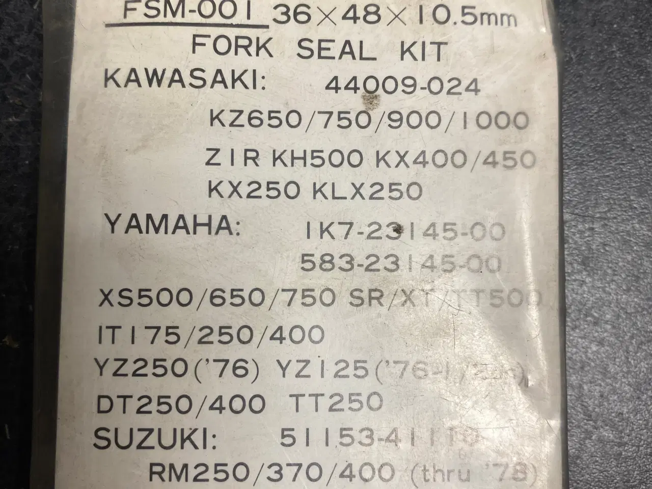 Billede 2 - Suzuki, Honda, Kawasaki, Yamaha forgaffel pakdåser