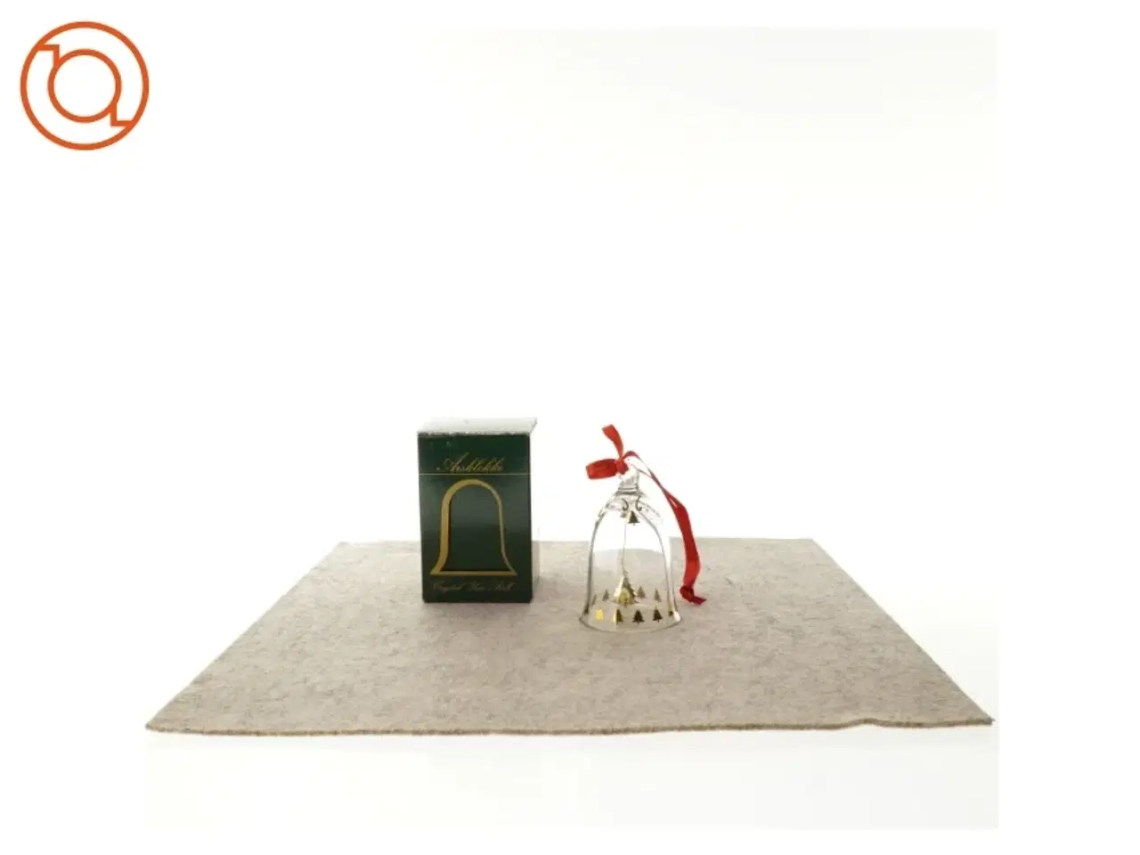 Billede 2 - Julepynt, glasklokke fra Royal Copenhagen 1995 (str. 7 x 11 cm)