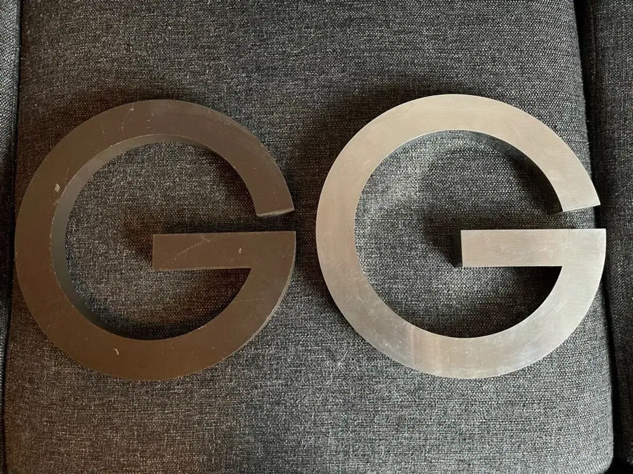 Billede 1 - Flotte G & G bogstaver i metal