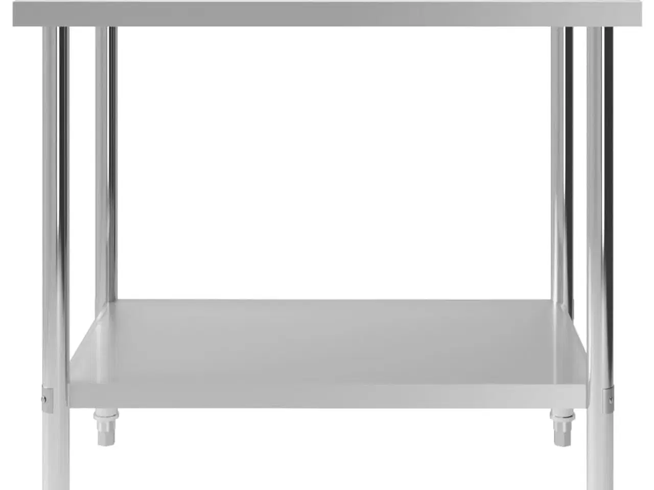Billede 3 - Arbejdsbord til køkken m. stænkplade 100x60x93 cm rustfrit stål