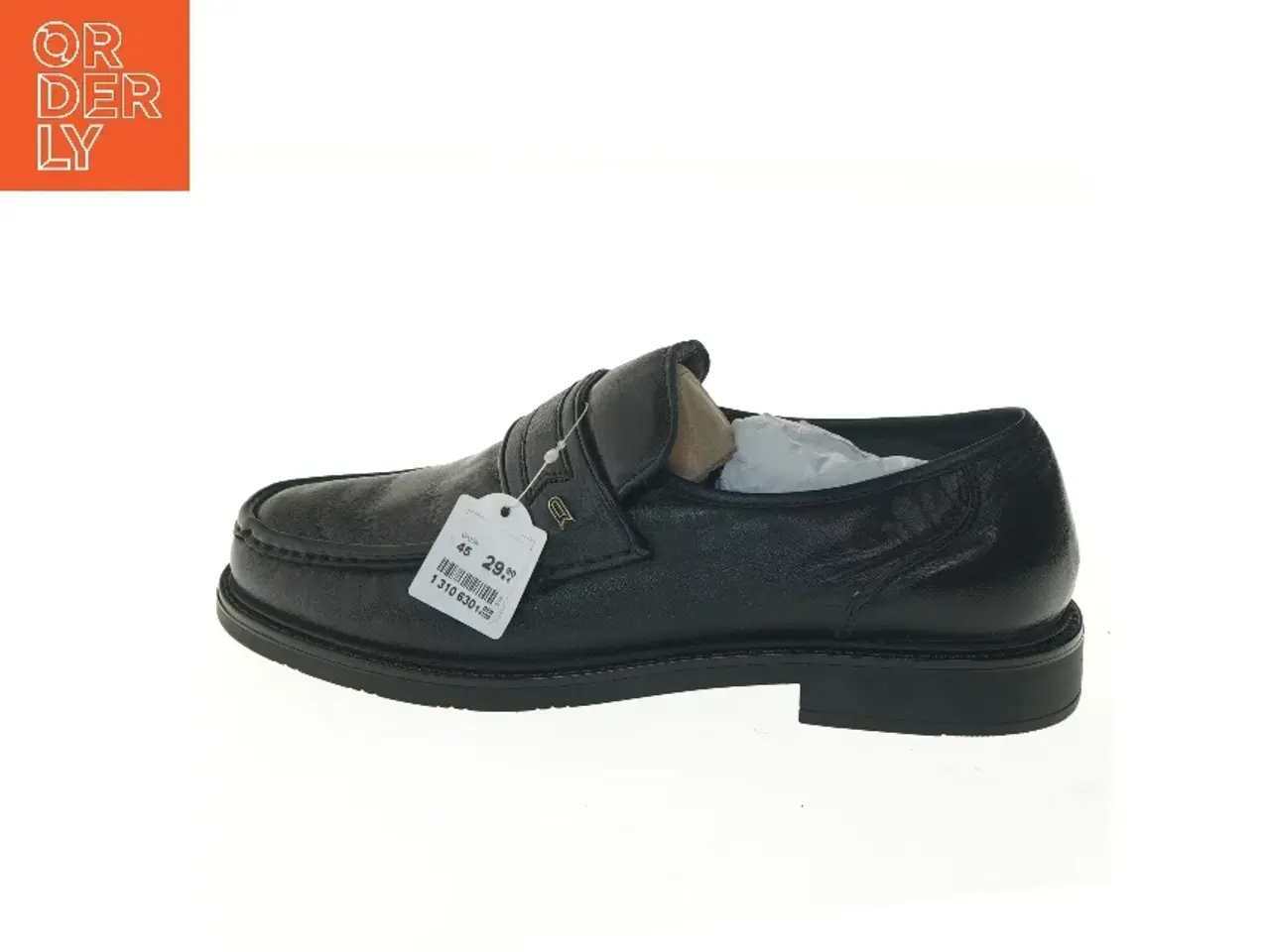 Billede 1 - Sorte nye læder loafers herresko str. 45 fra Claudio Conti (str. 45 )