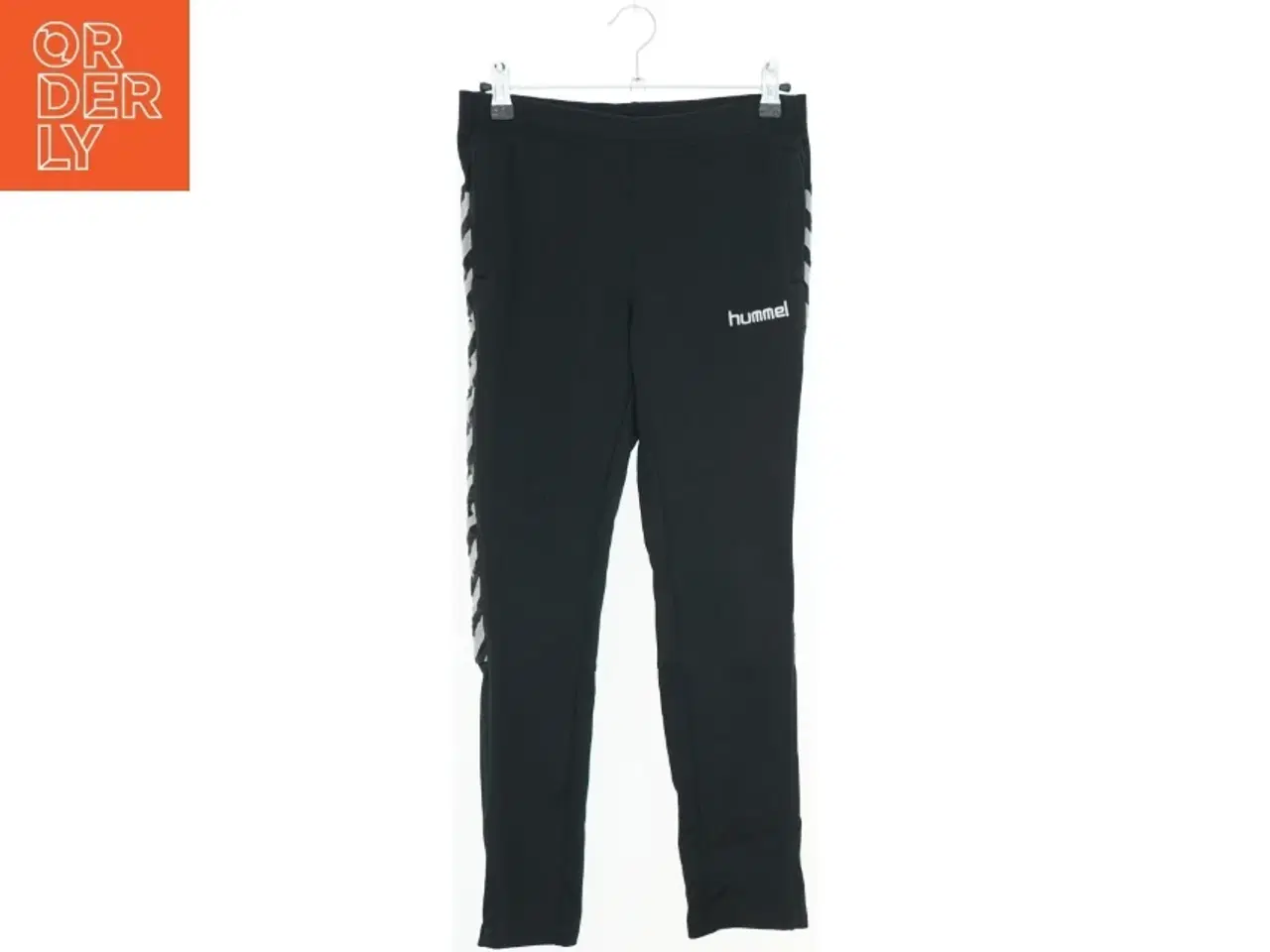 Billede 1 - Sort træningsbukser med striber fra Hummel (str. 152)