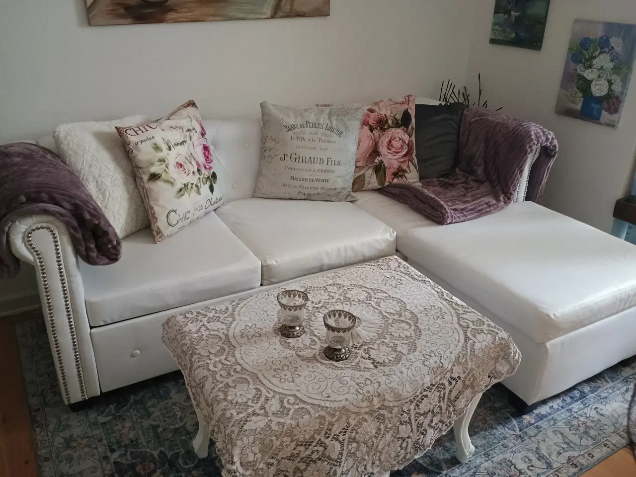 Billede 1 - Sofa med chaiselong 