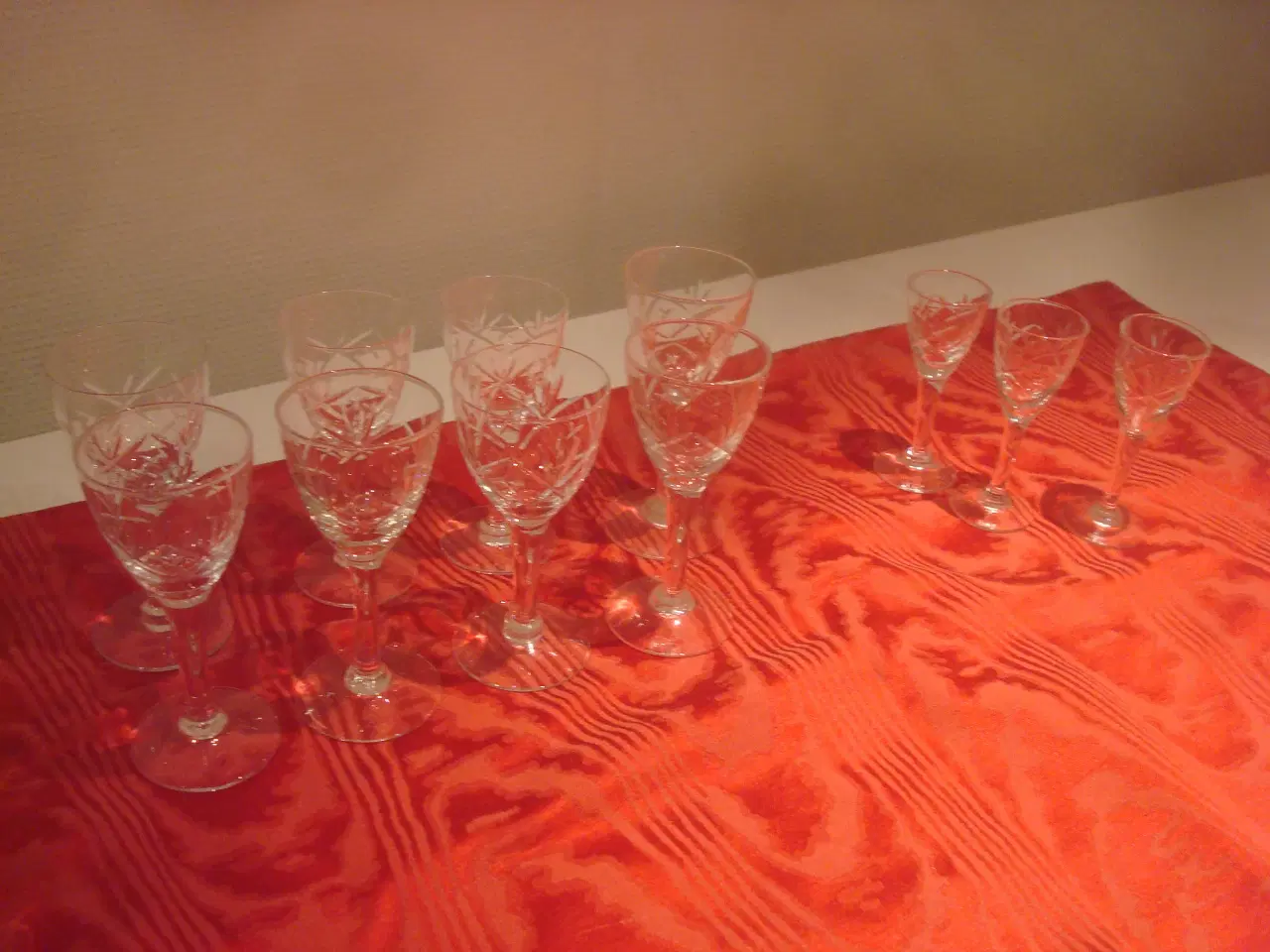 Billede 1 - ULLA Holmegård snapsglas, portvinsglas, hele, fine