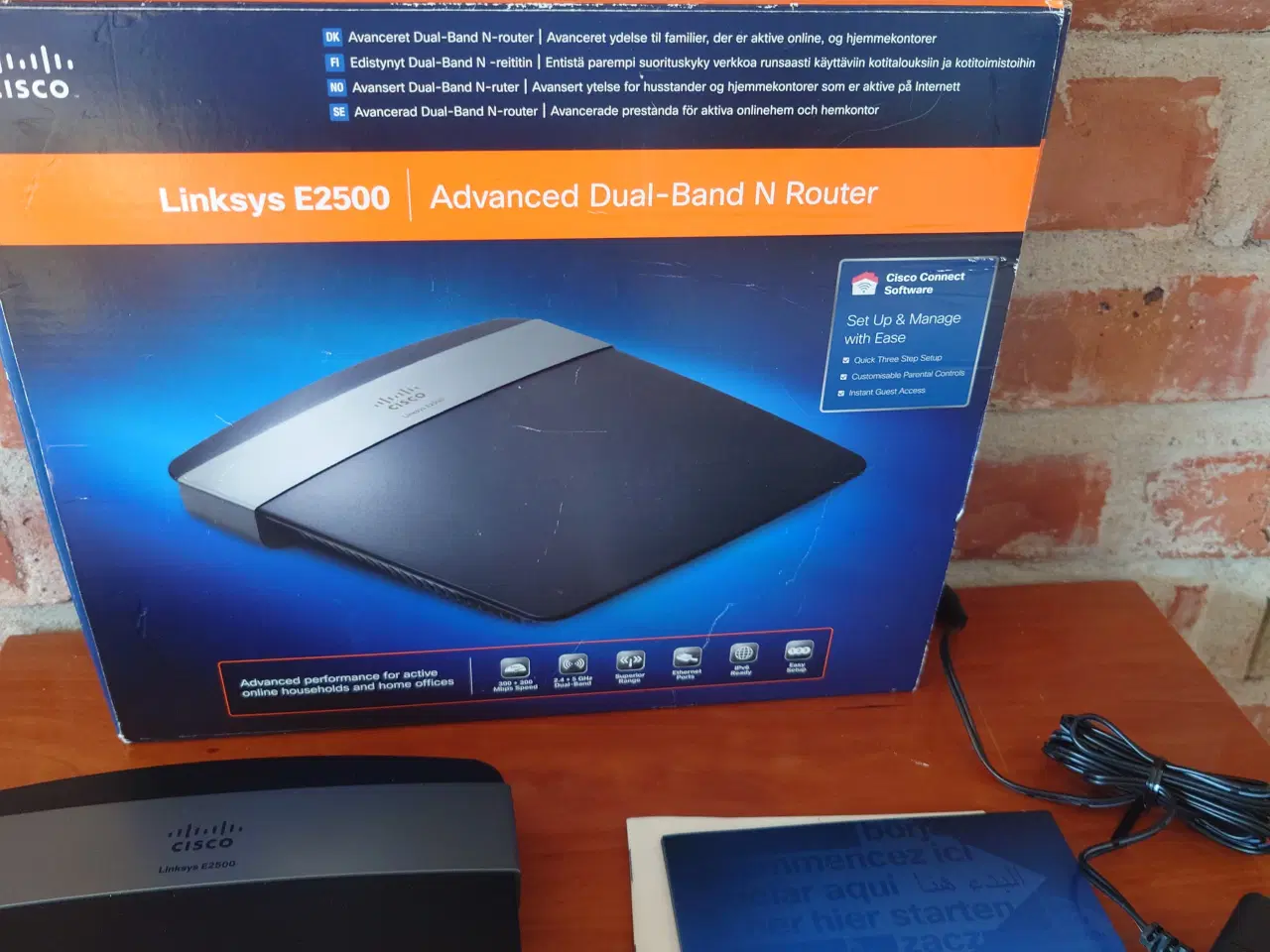 Billede 3 - Linksys E2500 WiFi router 300+300 Mbps 2,4 GHz/5 G