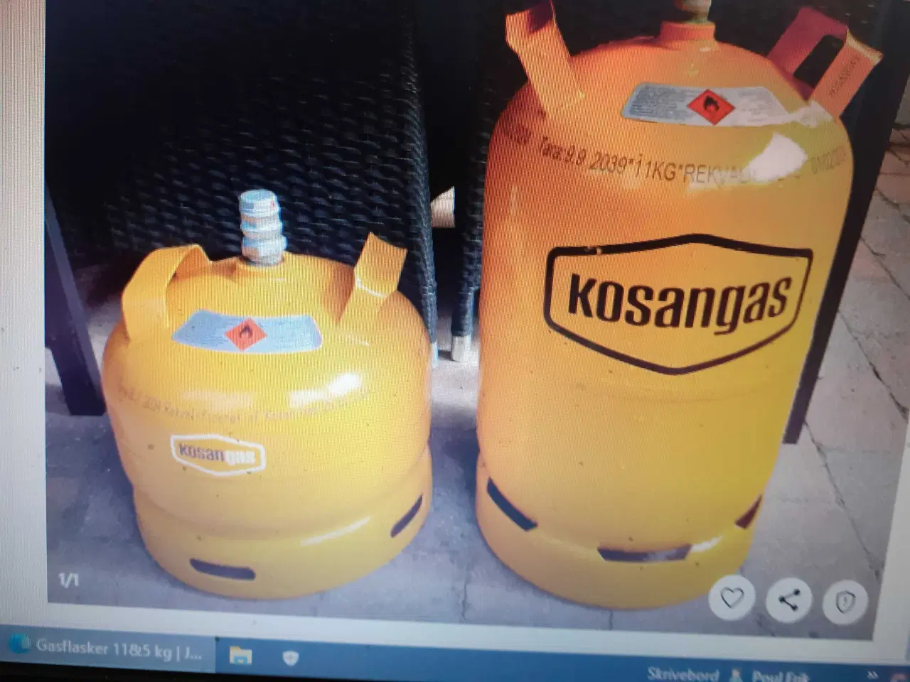 Billede 1 - Købes gasflaske