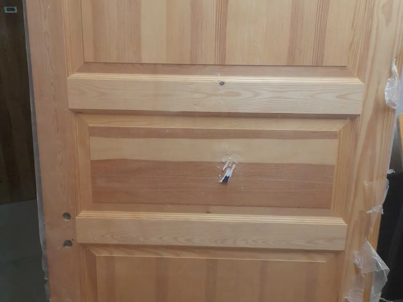 Billede 4 - Trædør inklusiv dørhåndtag - Nyt