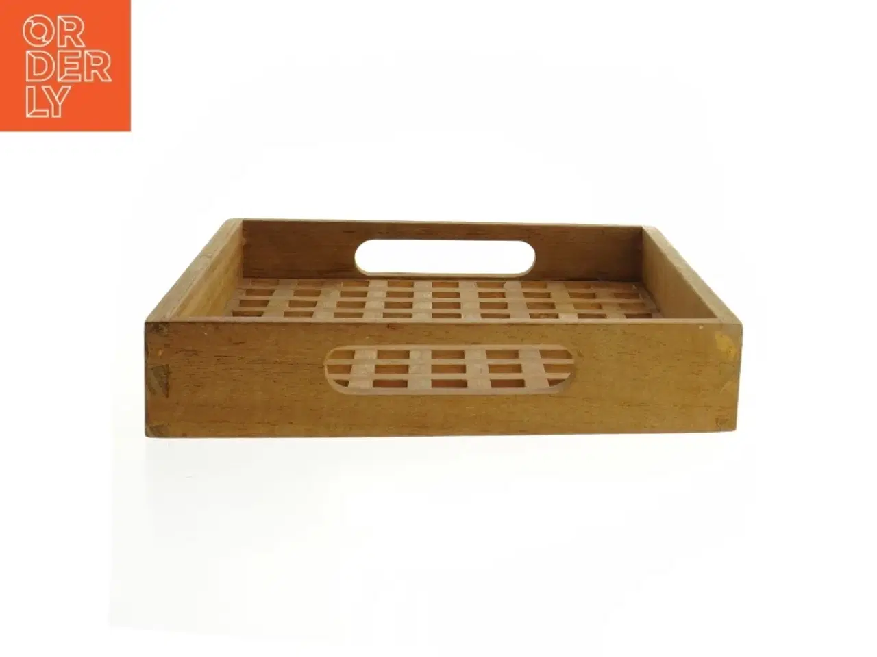 Billede 2 - Træbakke med håndtag (str. 25x25 cm)
