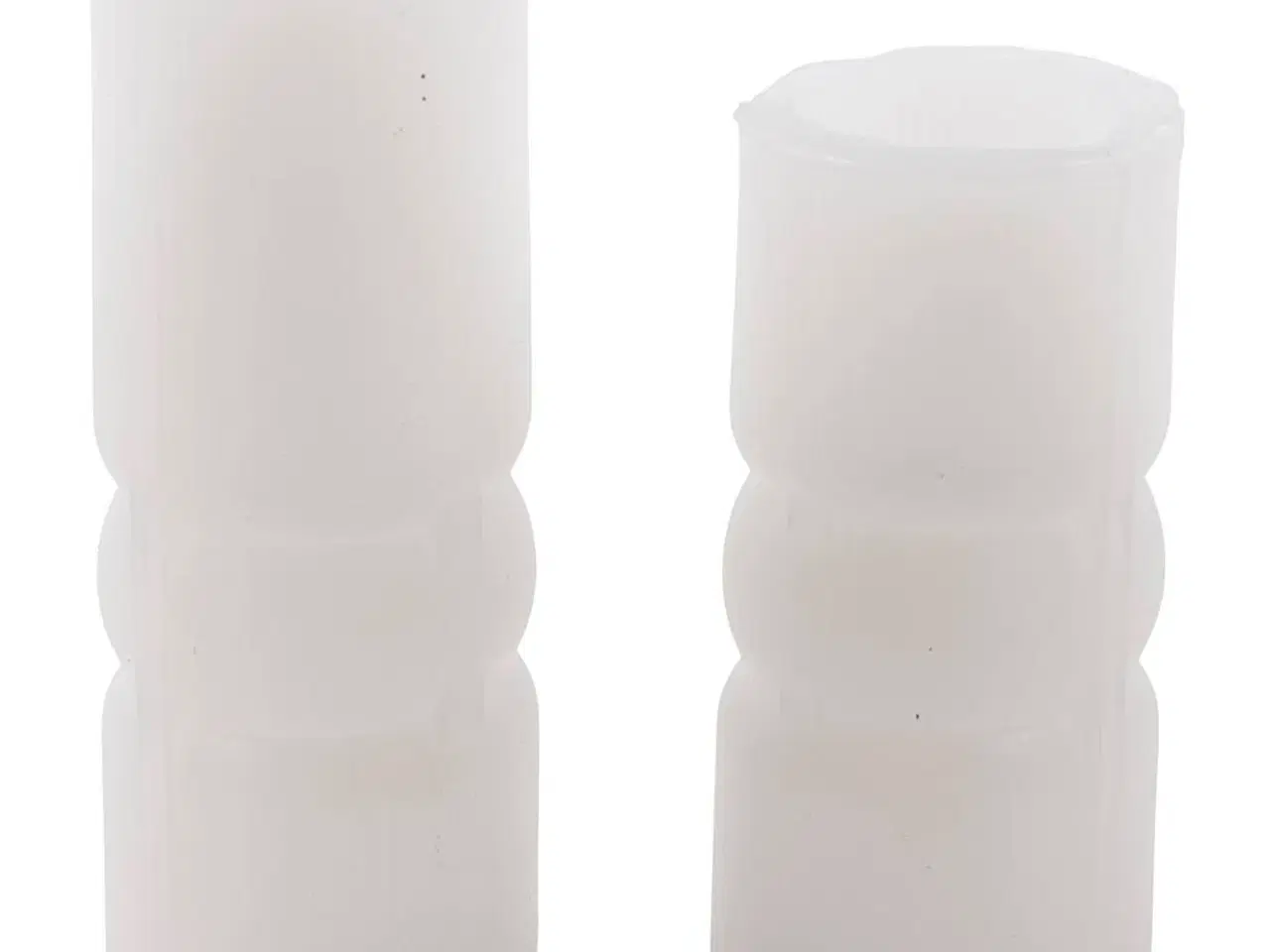 Billede 1 - Silikoneform til DIY - Rillet Cylinder 2 stk.