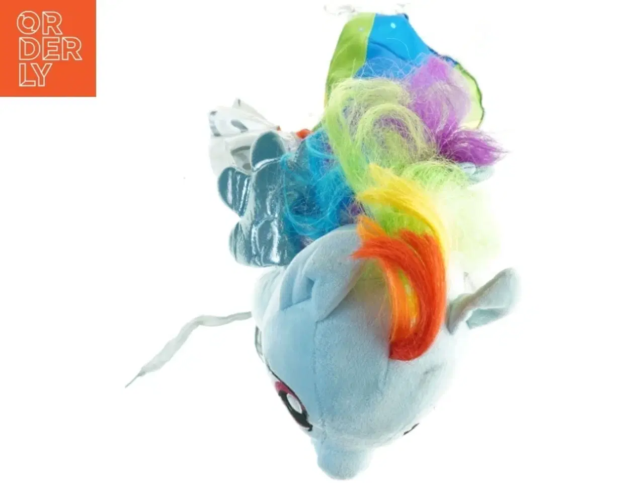 Billede 6 - Build Bear Regnbuefarvet My Little Pony med kjole og sko (str. 40 x 20 cm)