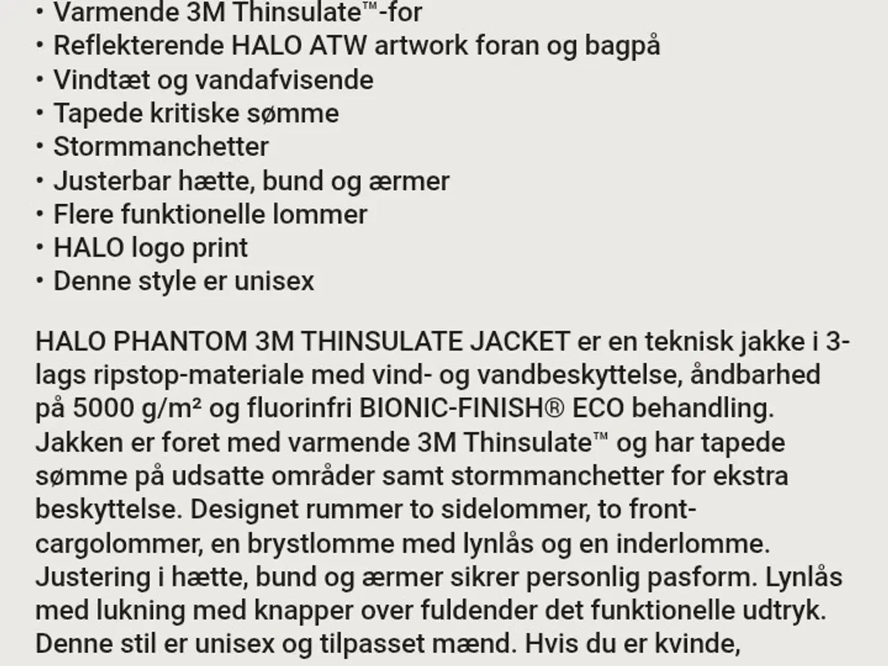 Billede 13 - HALO PHANTOM jakke