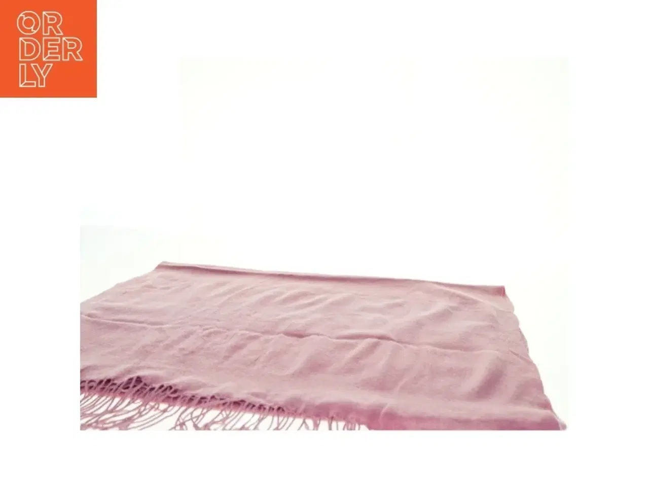 Billede 3 - Vævet tørklæde med frynser (str. 65 x 200 cm)