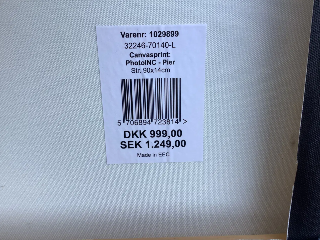 Billede 3 - Billede. Lærredsprint 
