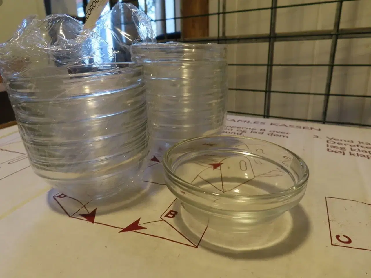 Billede 3 - 12 stk. små glasskåle, ARCOROC 70 mm.