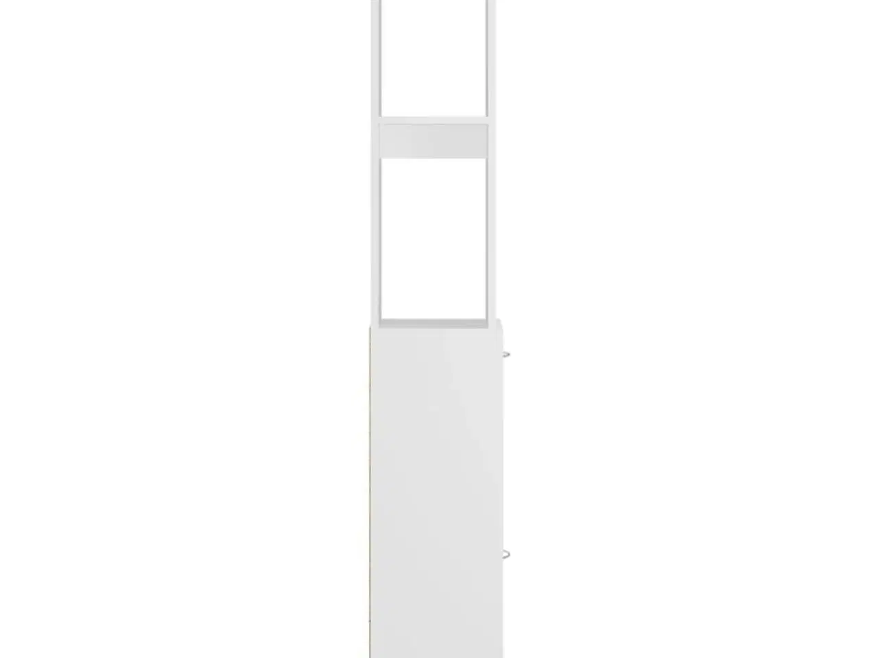 Billede 5 - Badeværelsesskab 25x26,5x170 cm konstrueret træ hvid