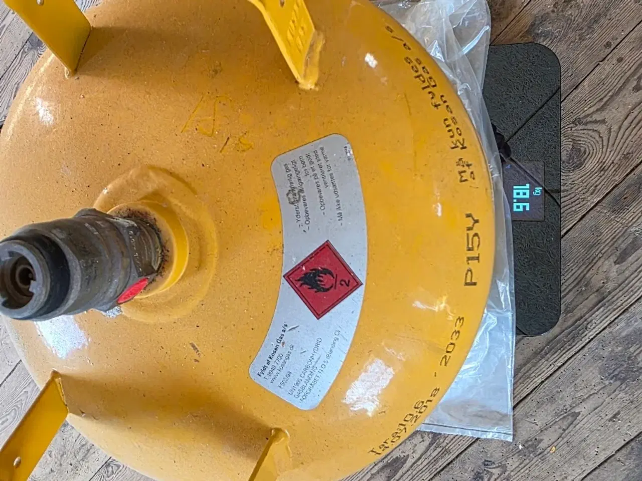 Billede 1 - 11 kg gasflaske, ca. 4 kg gas