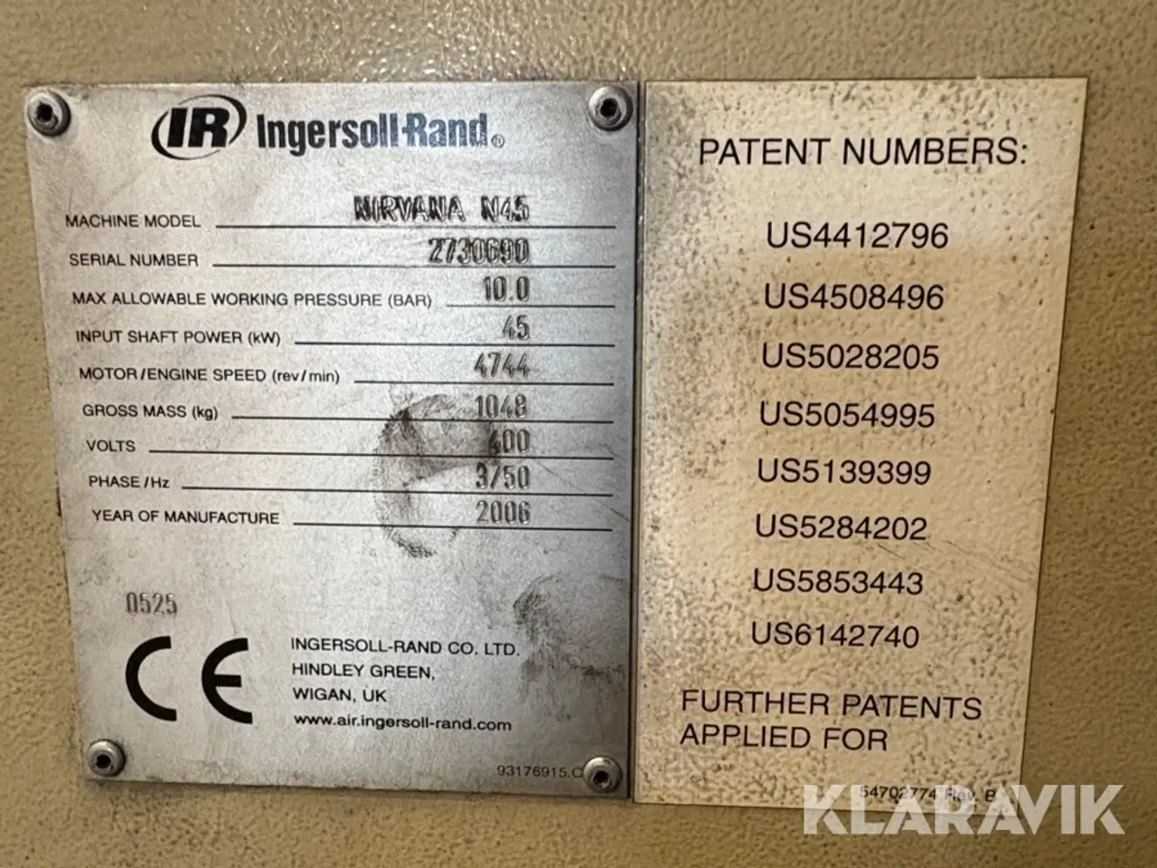 Billede 7 - Skruekompressor Ingersoll Rand Nirvana N45