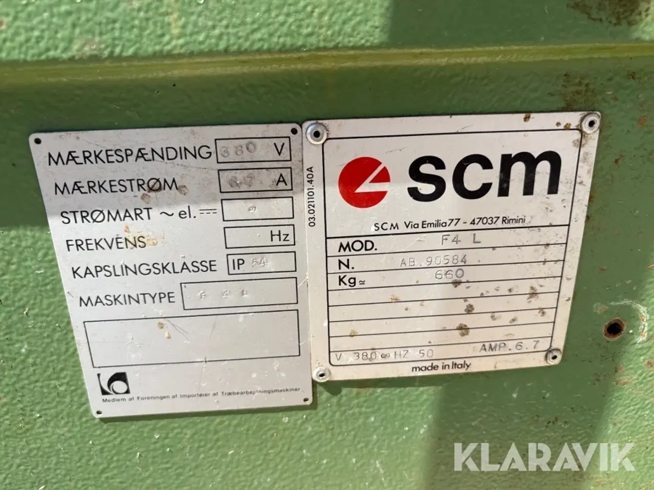 Billede 4 - Afretter/høvl SCM F4 L