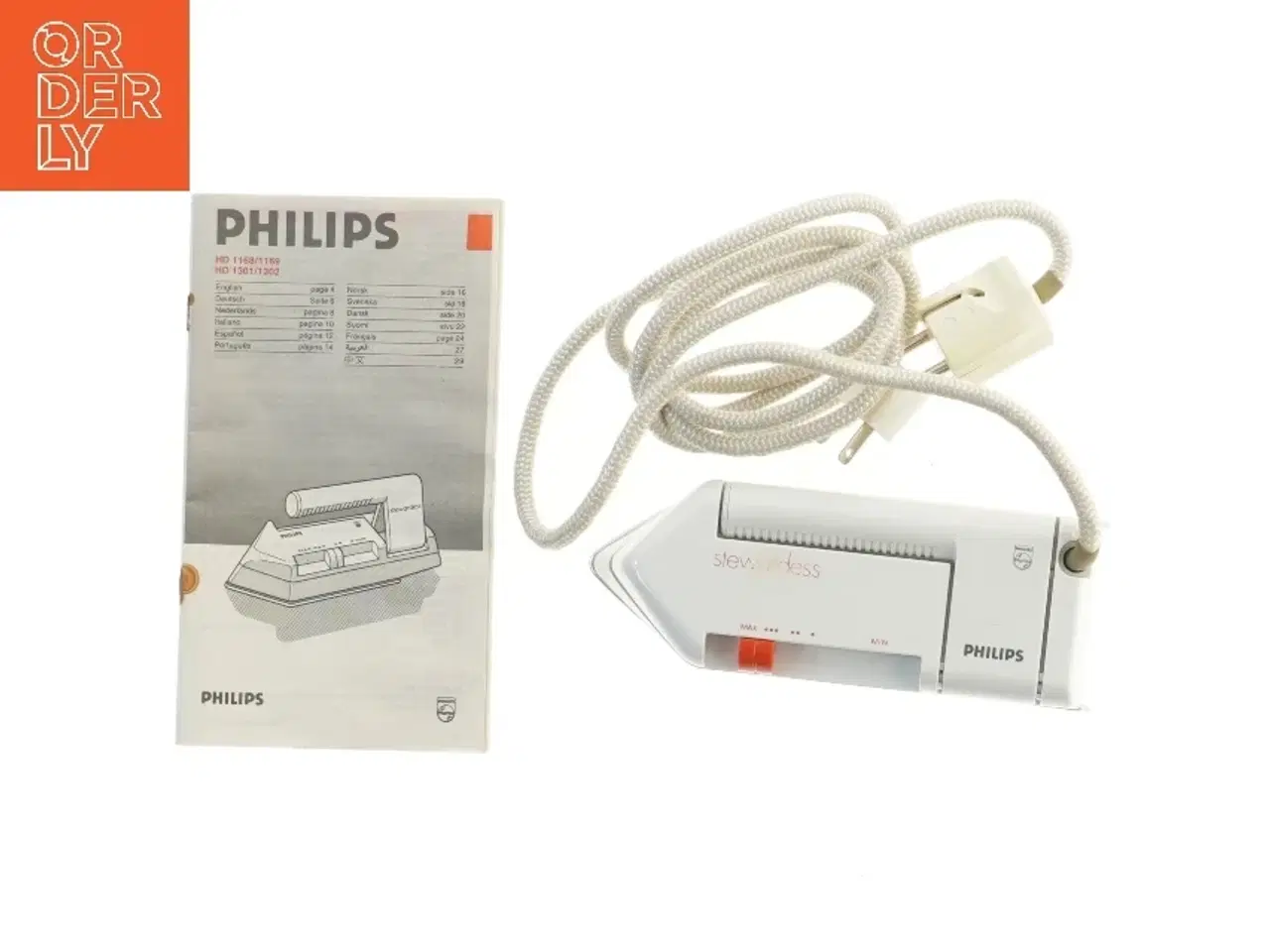 Billede 3 - Philips Stewardess rejsestrygejern fra Philips (str. 18 cm)