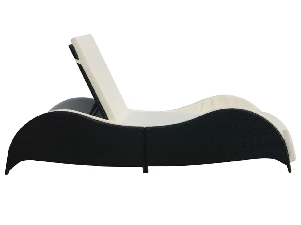 Billede 4 - Liggestol med hynde polyrattan sort