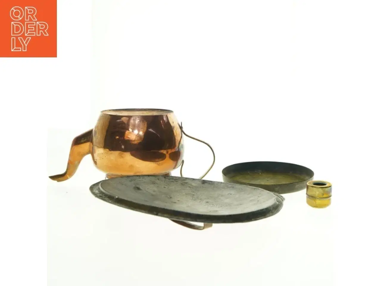 Billede 4 - Blandede messing og kobber køkken udstyr (str. 39 x 28 cm)