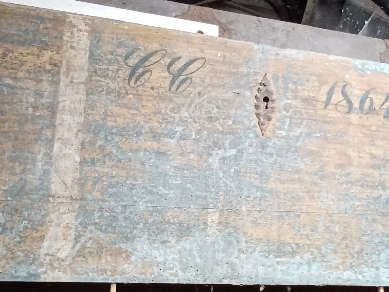 Billede 2 - Antik frontplade, originalmalet.