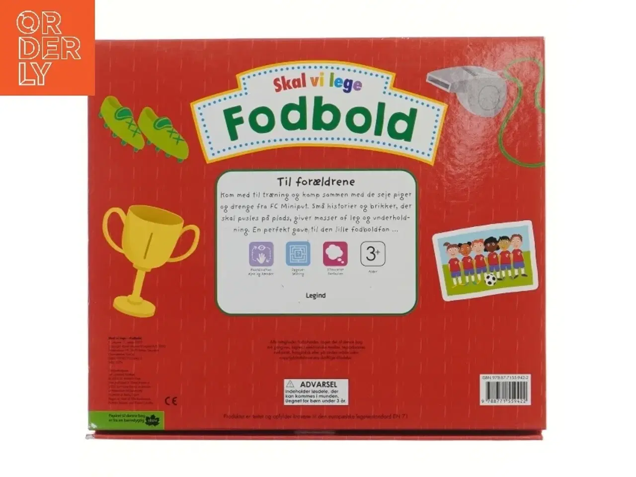 Billede 2 - Skal vi lege: Fodbold bog og puslespil (str. 28x24 cm)