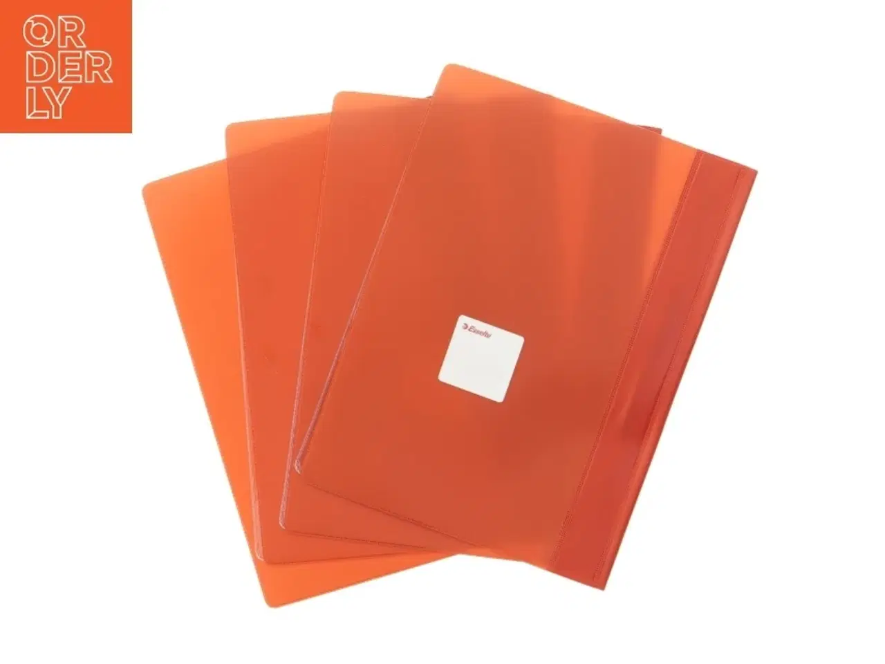 Billede 5 - Orange mapper fra E S S E L T E (str. 22,5 x 16,5 cm)