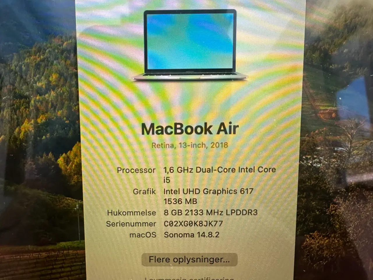 Billede 7 - Macbook Air 13” 2018(MacOS 14 Sonoma)