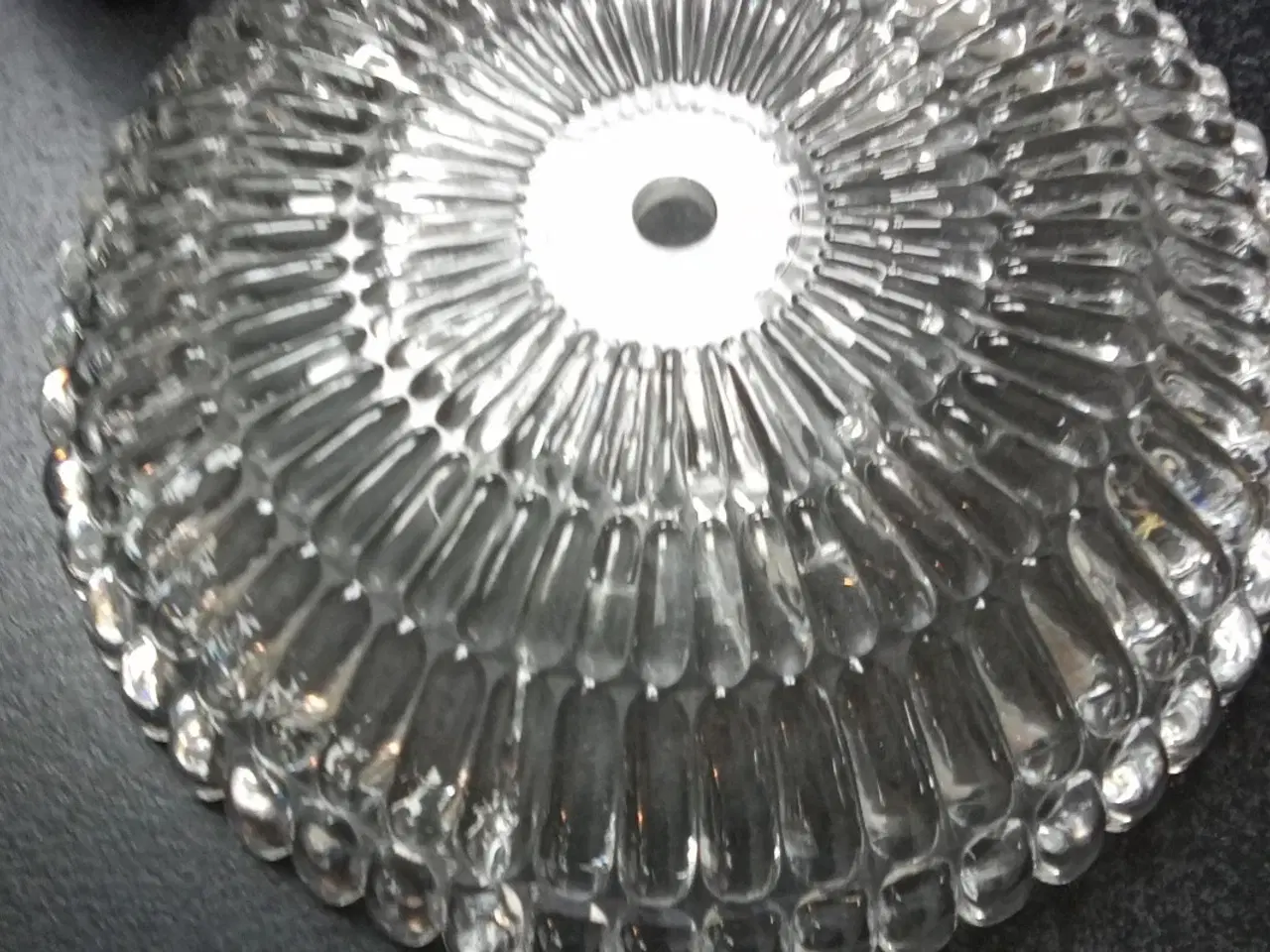 Billede 1 - Retro glas loftslampe 