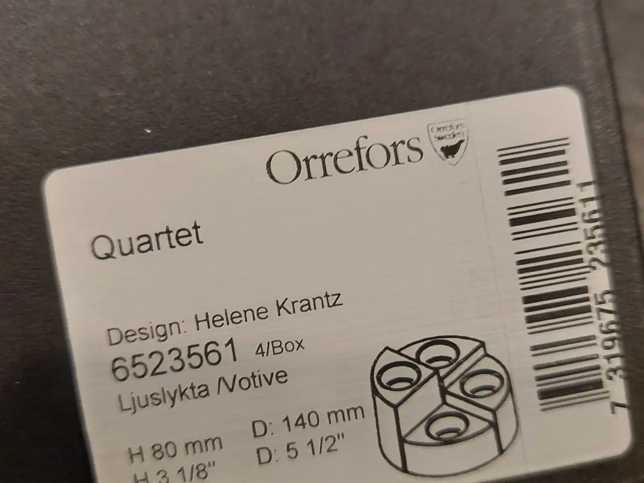 Billede 3 - Orrefors Quartet fyrdadsstager