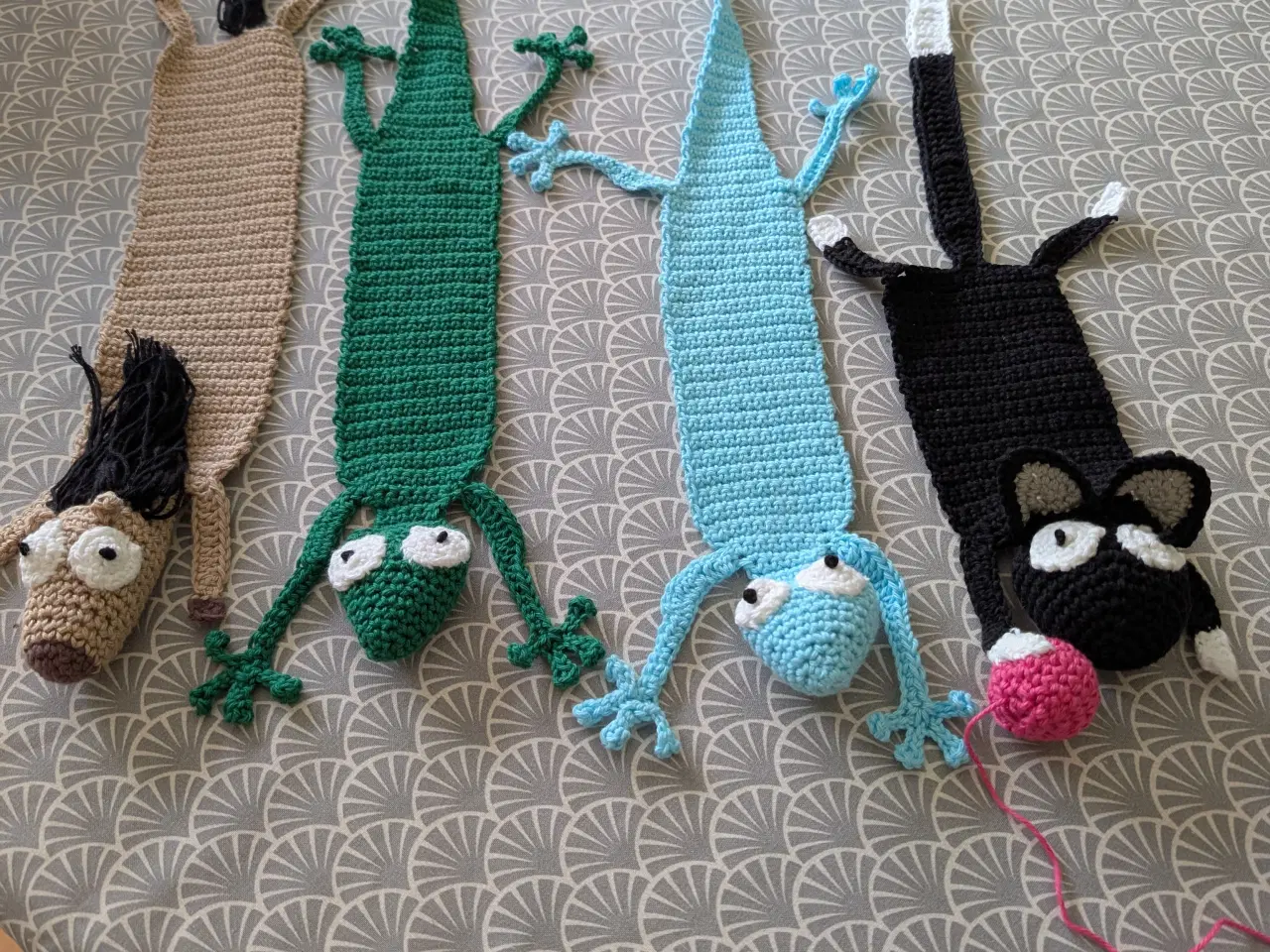 Billede 1 - Bogmærker hæklet forskellige dyr
